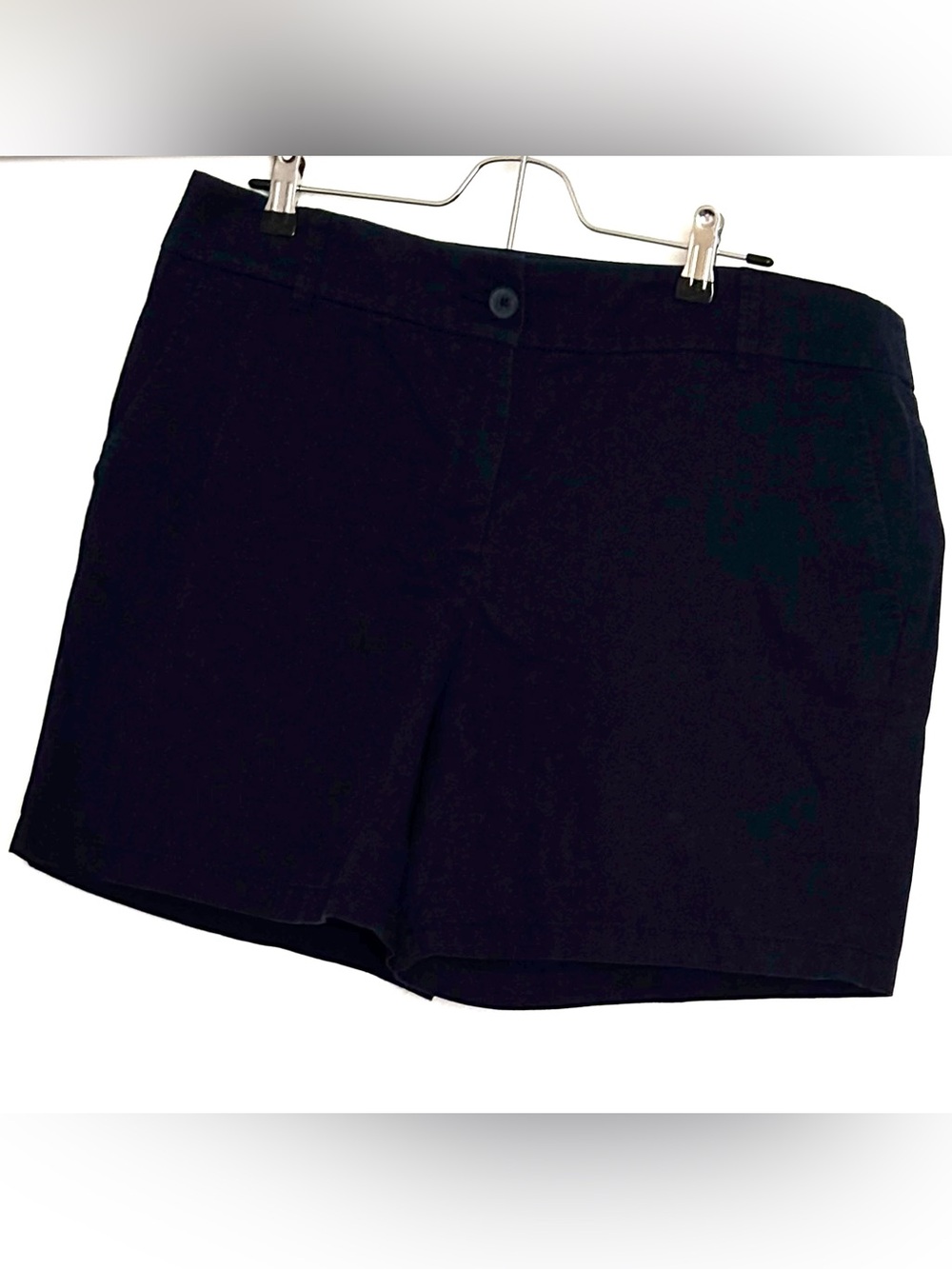 LOFT Cotton Twill Chino Shorts 6” Navy Size 12